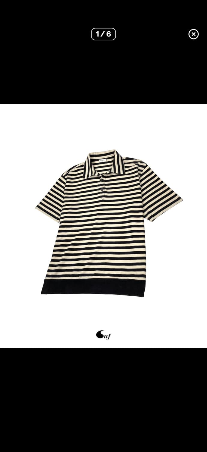 Dries Van Noten stripe polo shirt 상품이미지1