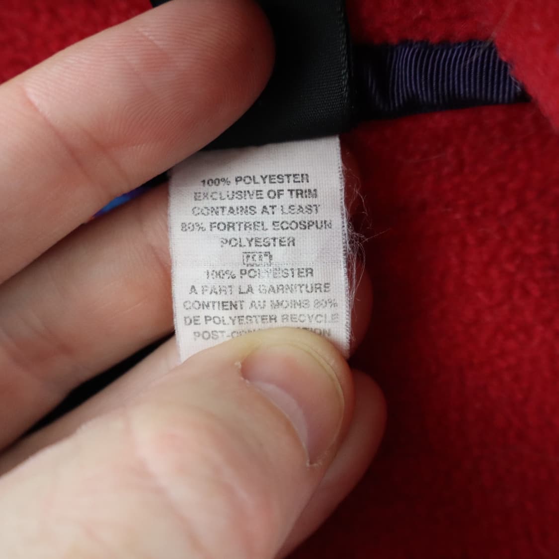 90s 파타고니아 신칠라 스냅-T 레드/네이비 자메이카 상품이미지7