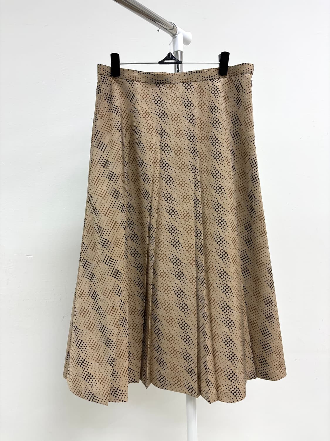 빈티지 베이지 미디 스커트 상품이미지4