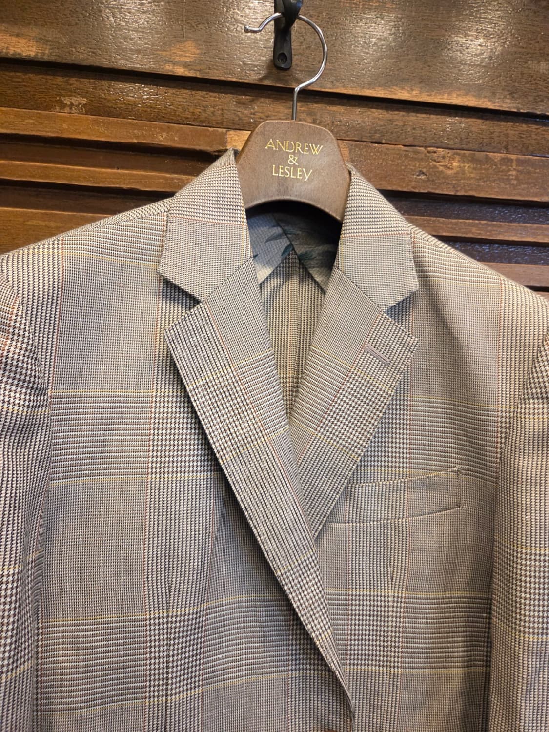 블랙브라운 린넨자켓 상품이미지4