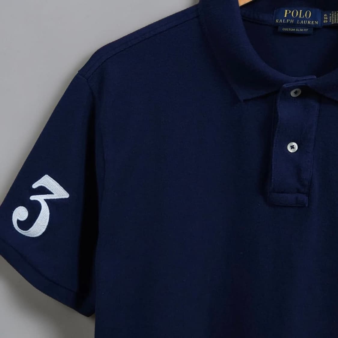 105~110 Polo 폴로 랄프로렌 빅포니 반팔 카라티 커스텀슬림핏 상품이미지3