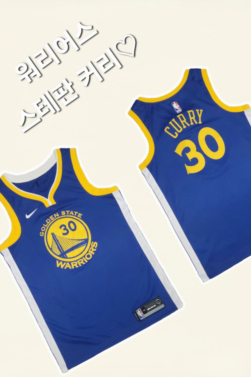 골든스테이트 워리어스 커리 유니폼(S) 상품이미지1