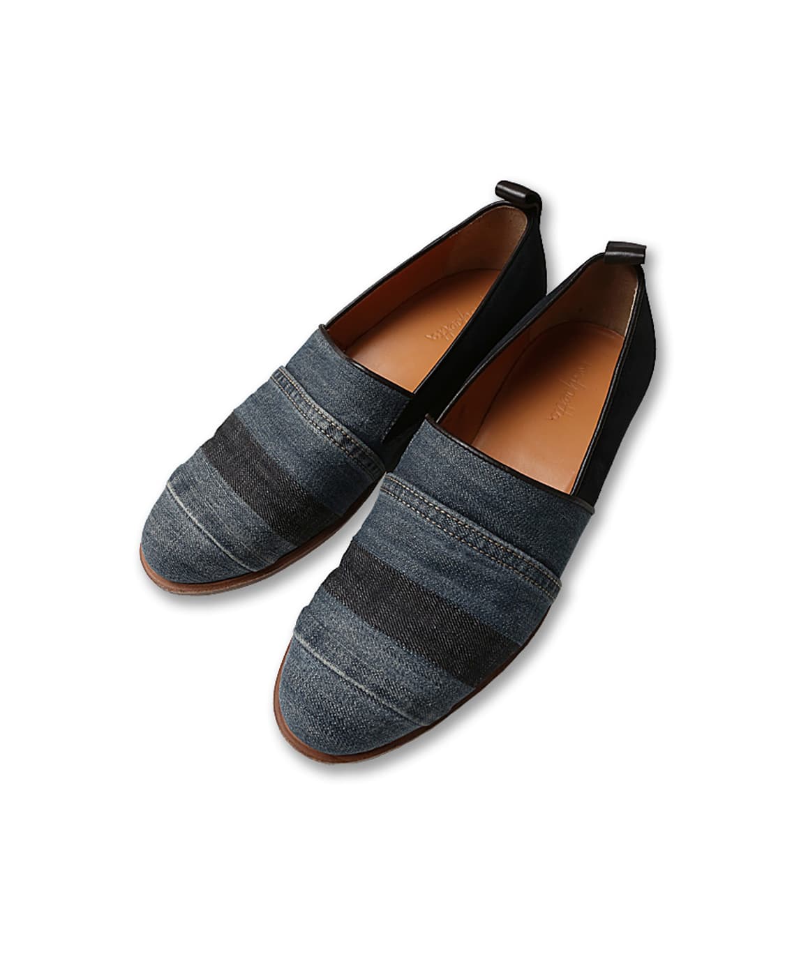 폴페따 [Polpetta] 패치워크 데님 유니크 빈티지 로퍼 상품이미지1