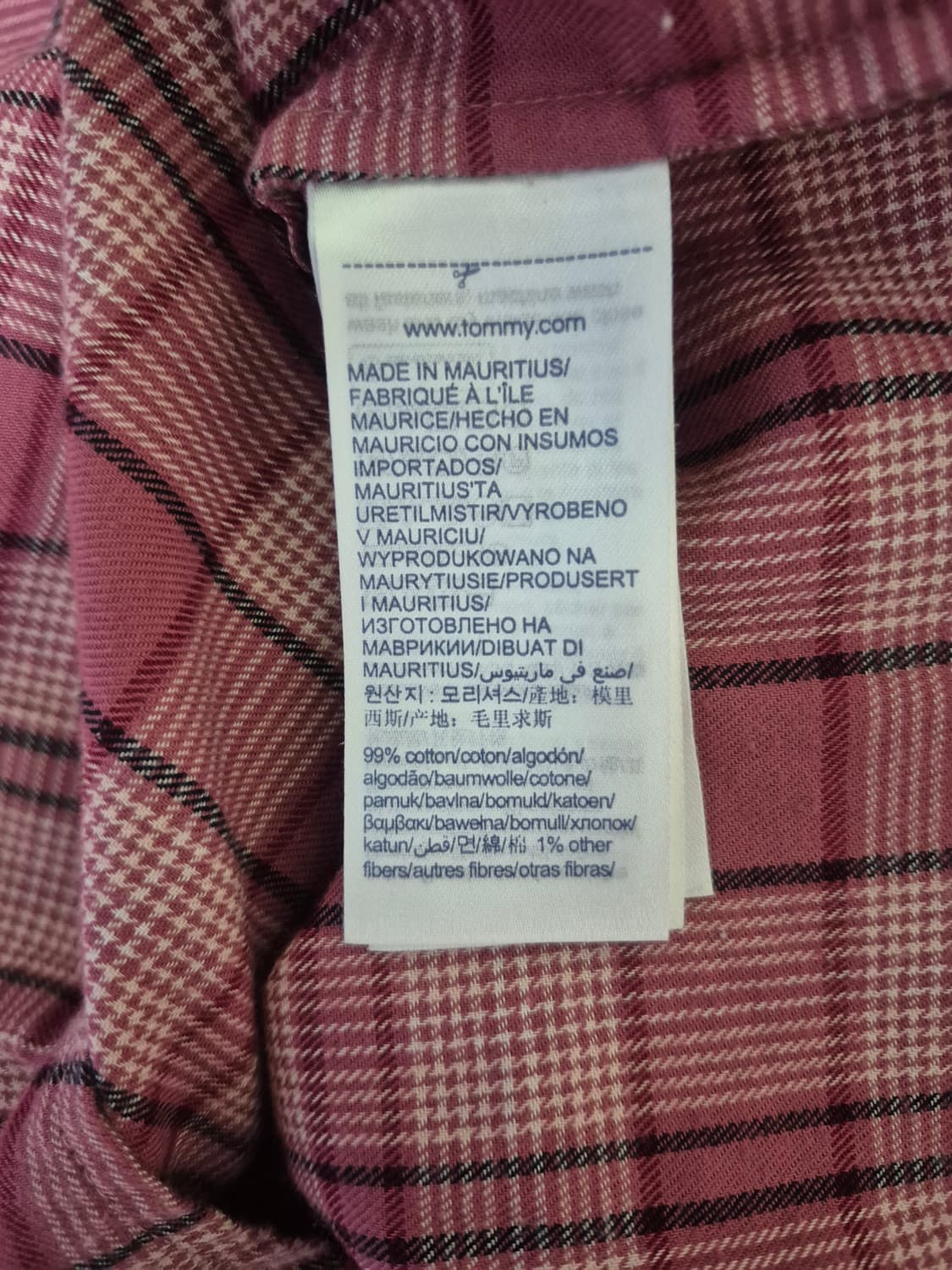 한섬 타미힐피거 플란넬 체크셔츠 상품이미지8