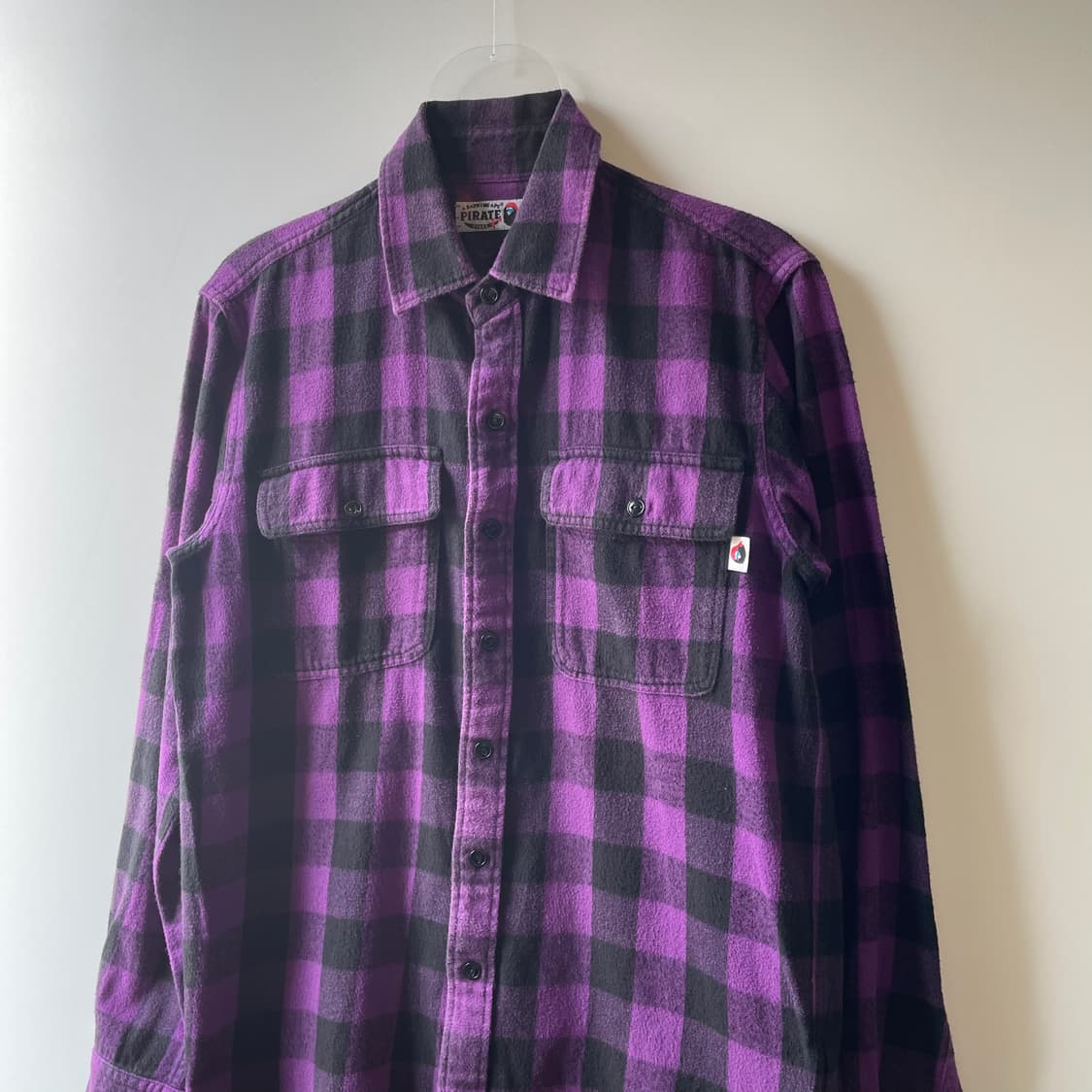 베이프 파이렛츠 플란넬 체크셔츠 상품이미지3