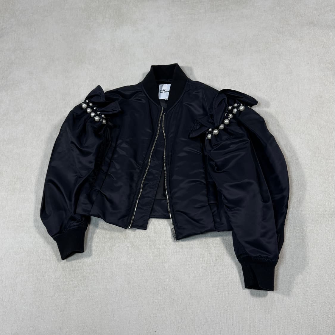 Pearl Bomber Black Jacket 상품이미지3