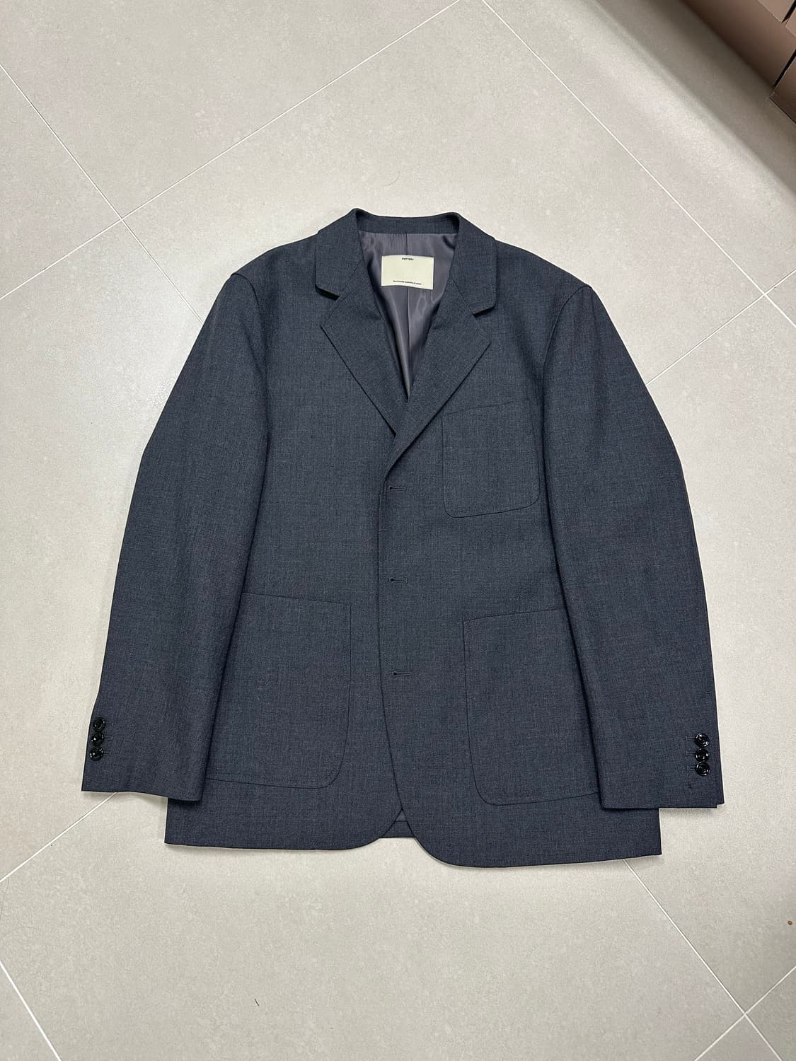 포터리 울 스포츠 셋업 2/3size 다크그레이 상품이미지2