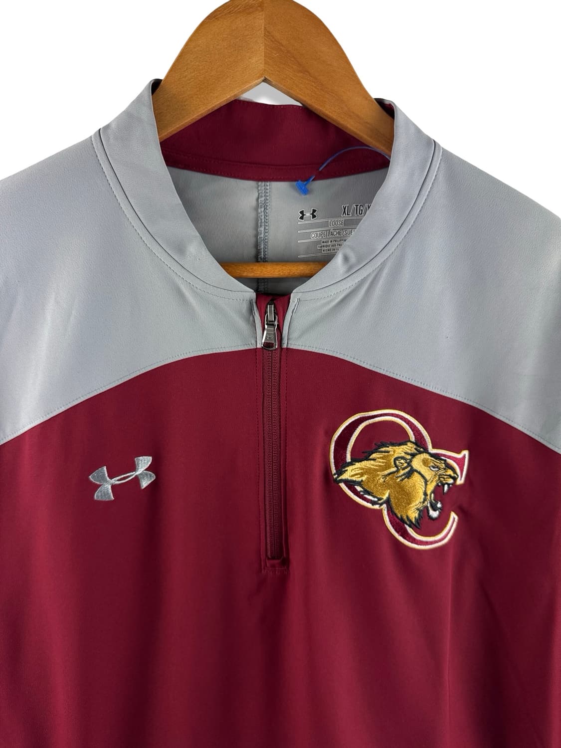 언더아머 버건디 쿼터 집업3061 상품이미지3