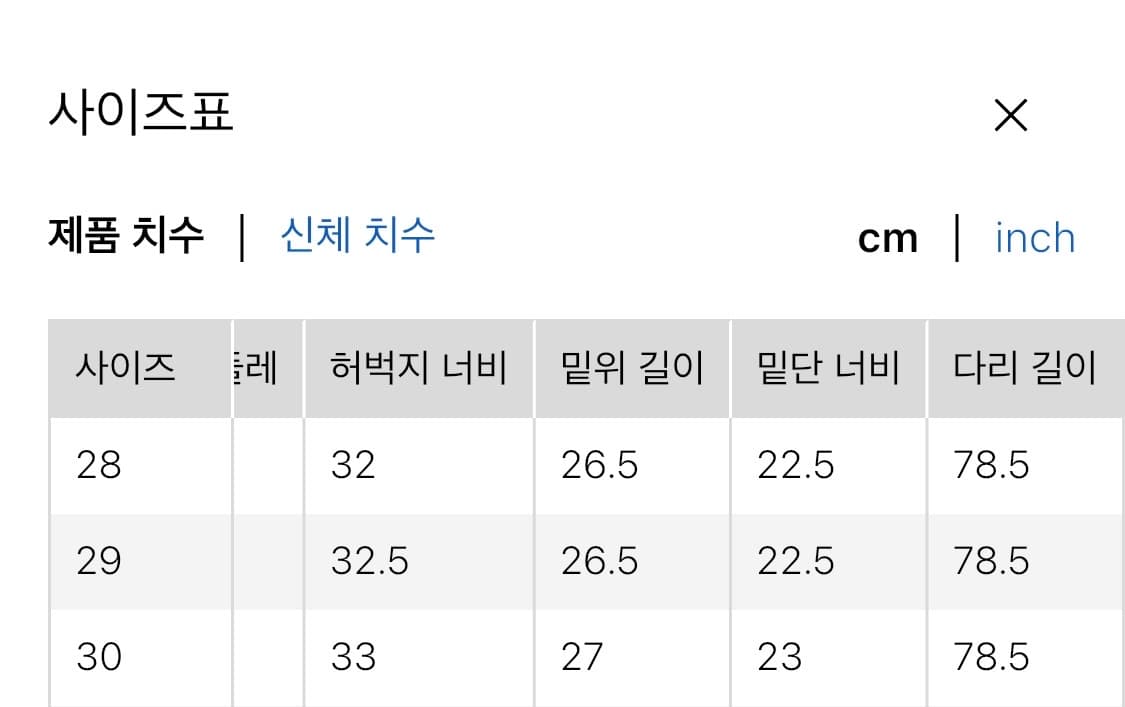 유니클로 명작 JWA 스트레이트진 상품이미지10