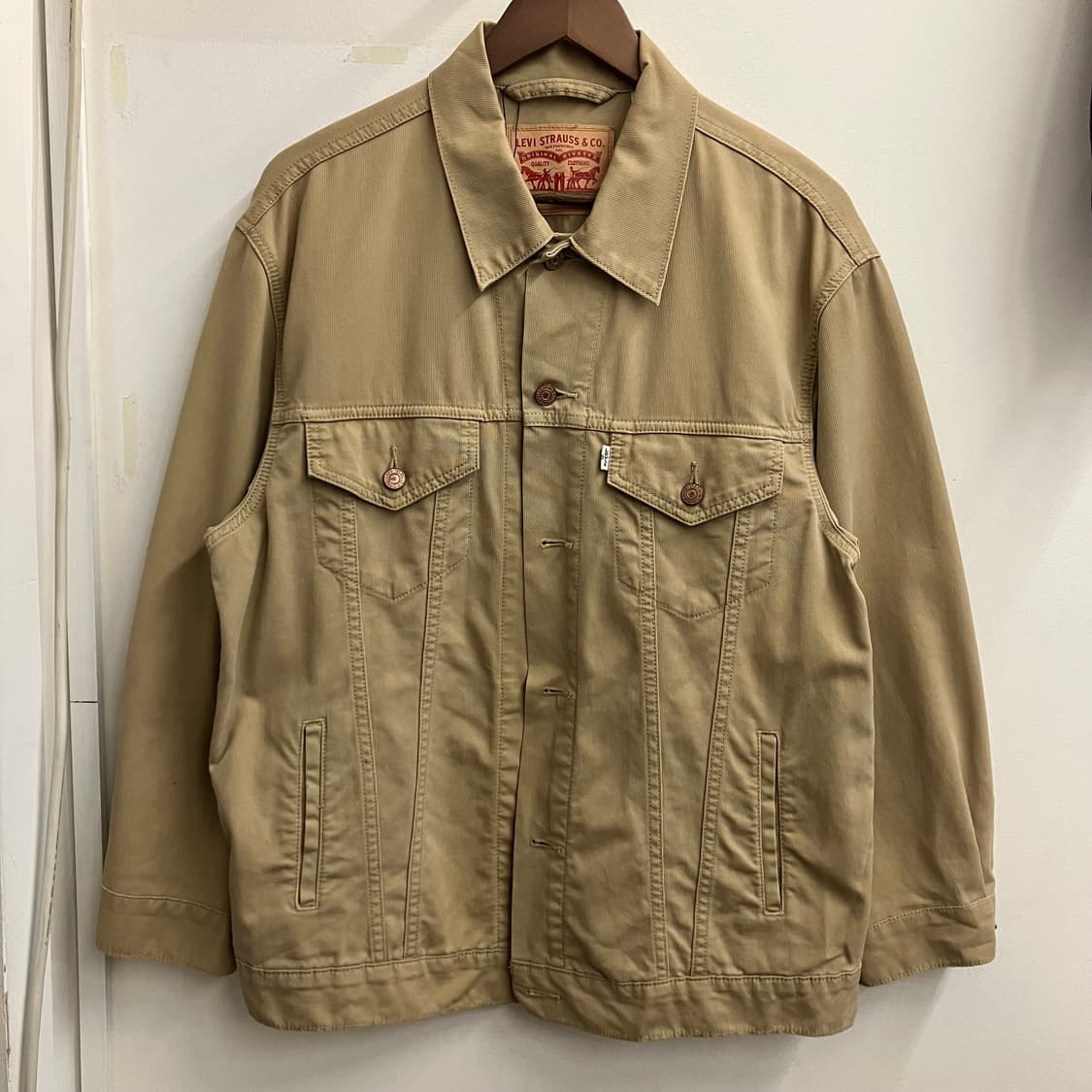 N255 리바이스 트러커 자켓 베이지 상품이미지1