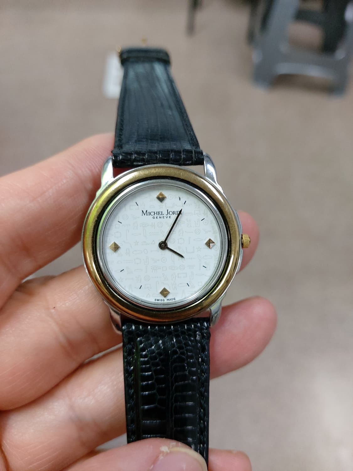 미셸조르당 남성 가죽 시계 상품이미지1