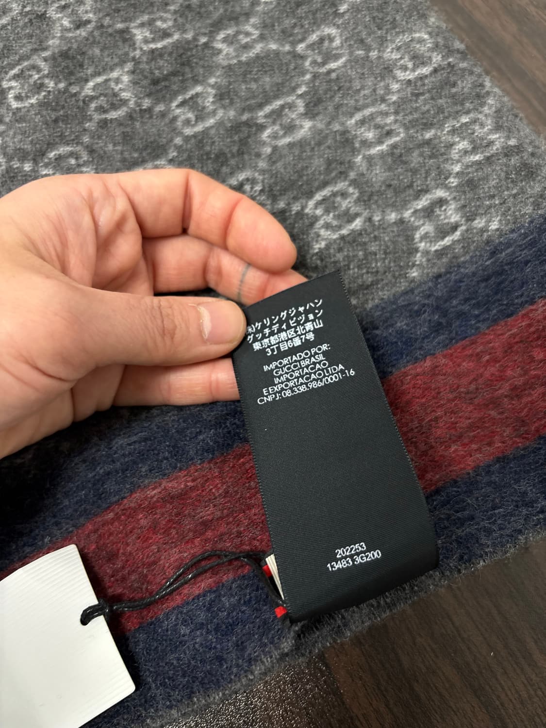 택부착)구찌 울 캐시미어 머플러 상품이미지8