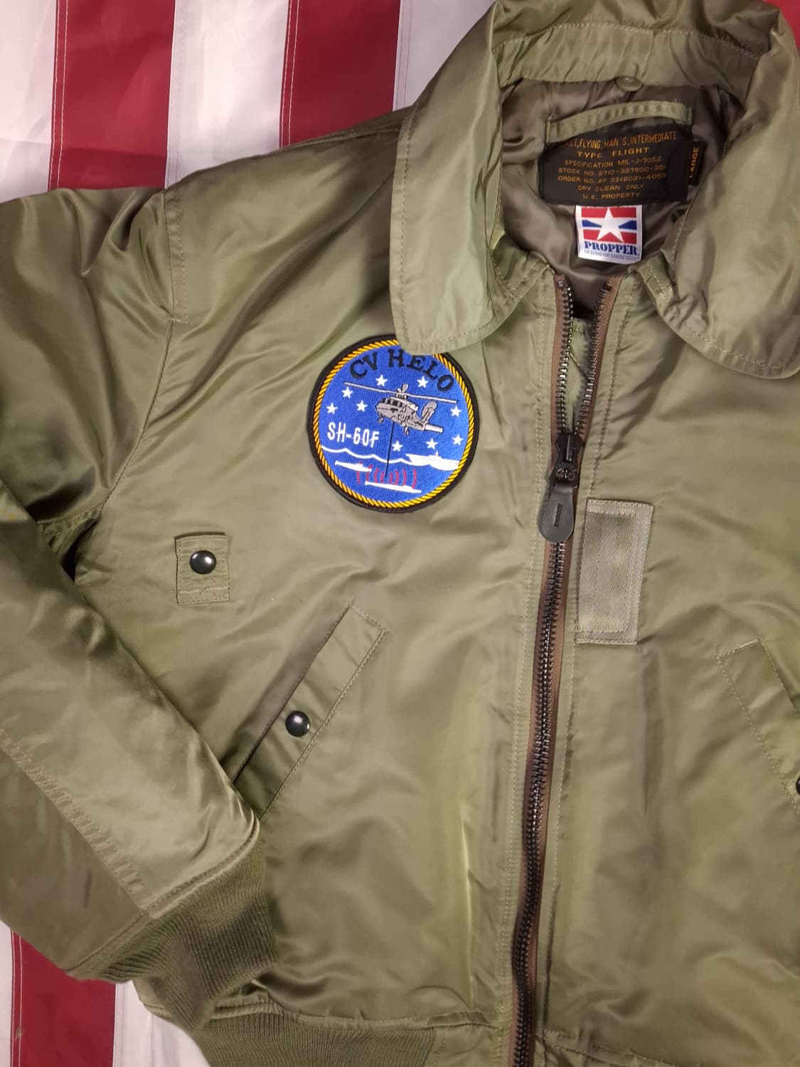 새제품급 프로퍼 미공군 B-15 TYPE 항공자켓 상품이미지5