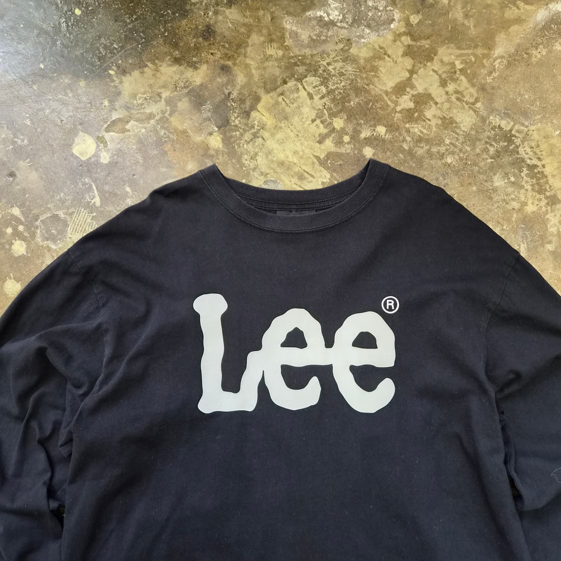 M) Lee 빅로고 루즈핏 긴팔 티셔츠 라운드티 리 티셔츠 상품이미지3