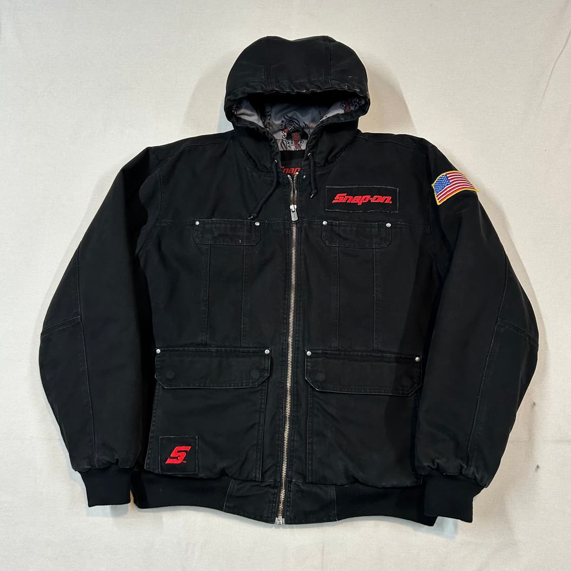 XL) 스냅온 SNAP-ON USA 블랙 액티브 후드 자켓 상품이미지1