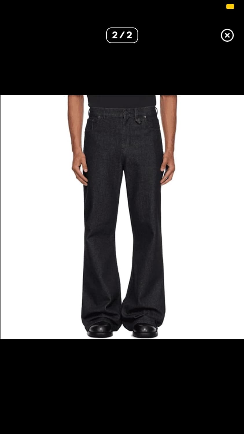 (구매) 에곤랩 Semi 와이드 데님 블랙 상품이미지1