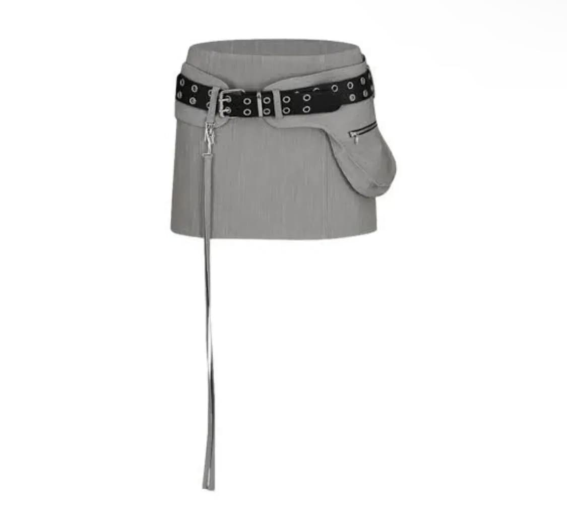 (새상품) Kashiko 카시코 포켓벨트 미니 스커트 치마  상품이미지1