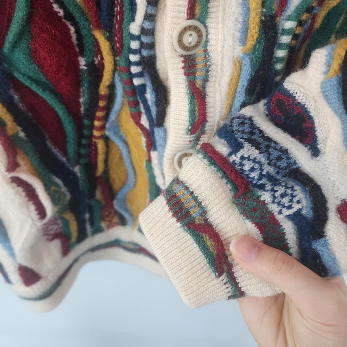 MEEROO 멀티컬러 니트 가디건 상품이미지4