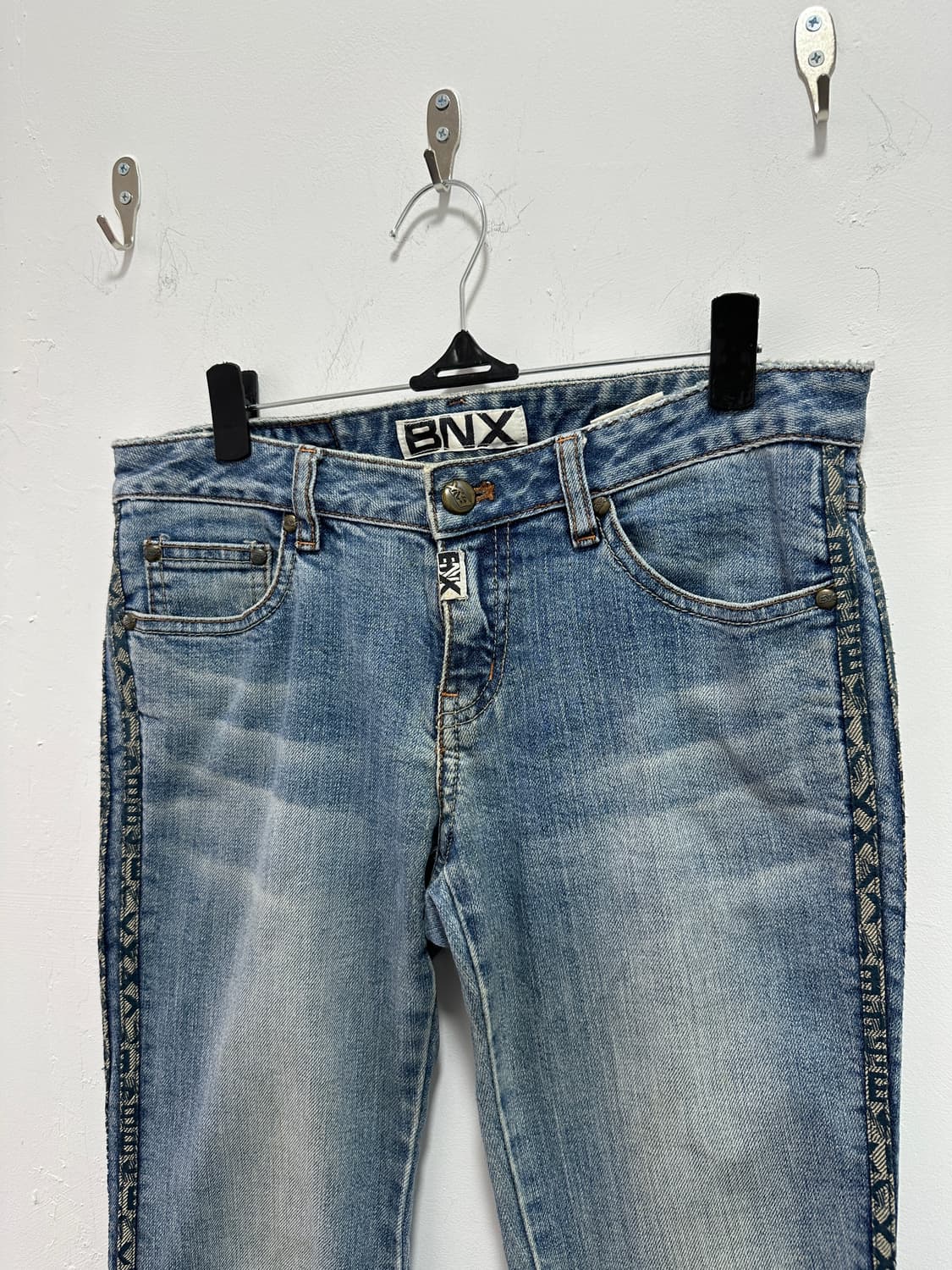 BNX western side lines denim flare pants 상품이미지4