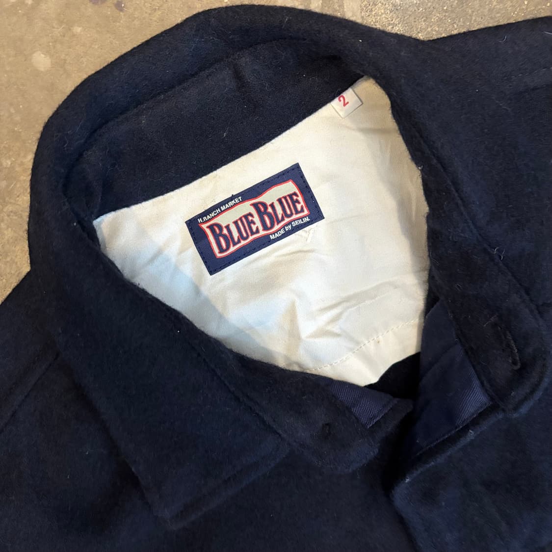 일본 블루 블루 울 cpo 셔츠 자켓 상품이미지3