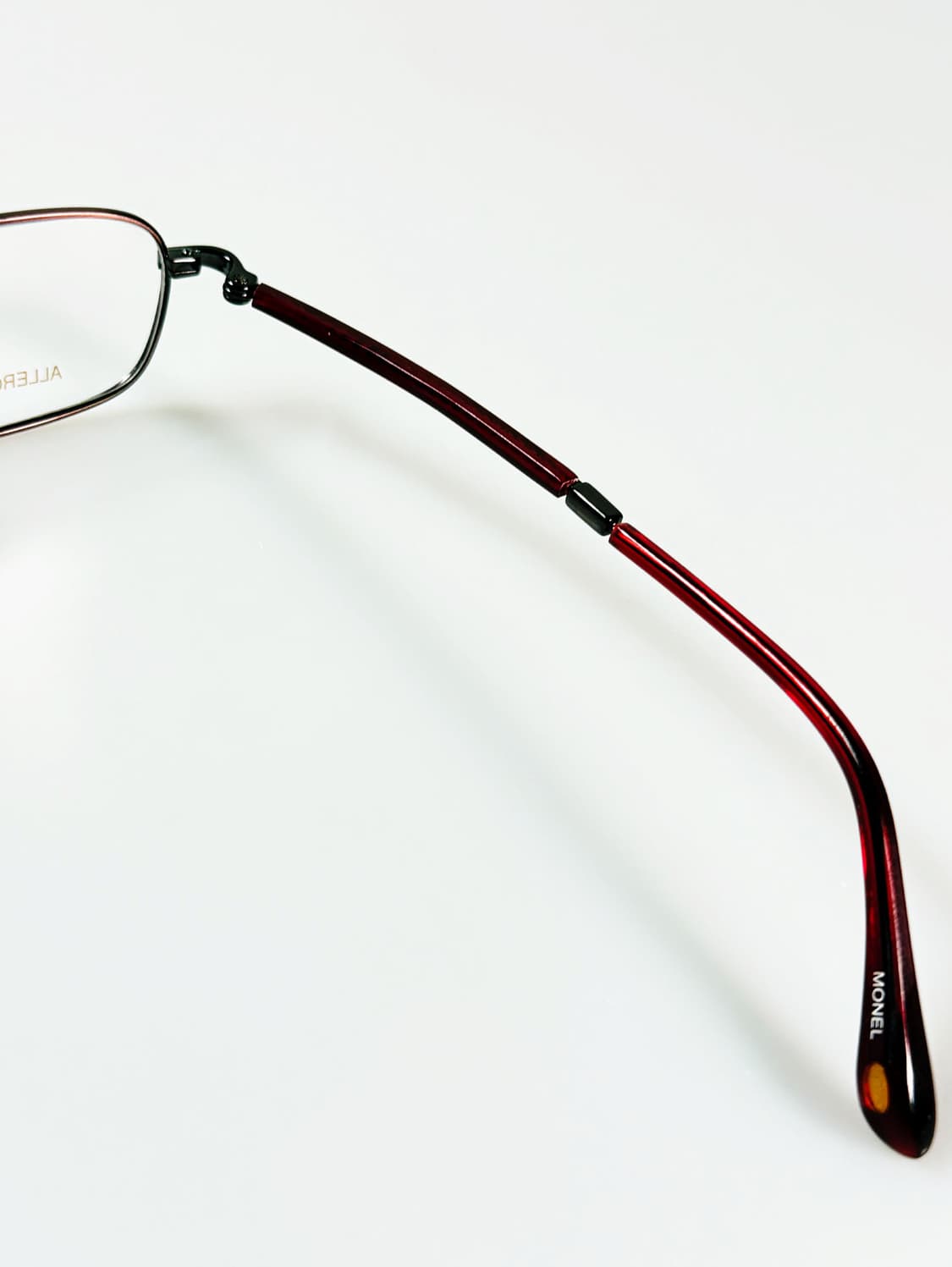 90s KALEIDO 슬림 스퀘어 메탈 프레임 빈티지 안경 상품이미지6