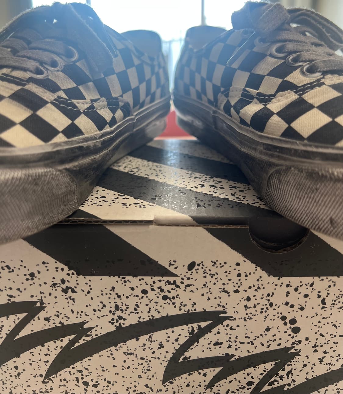 반스볼트 어센틱 체커보드 스트레스드 블랙270사이즈 상품이미지6