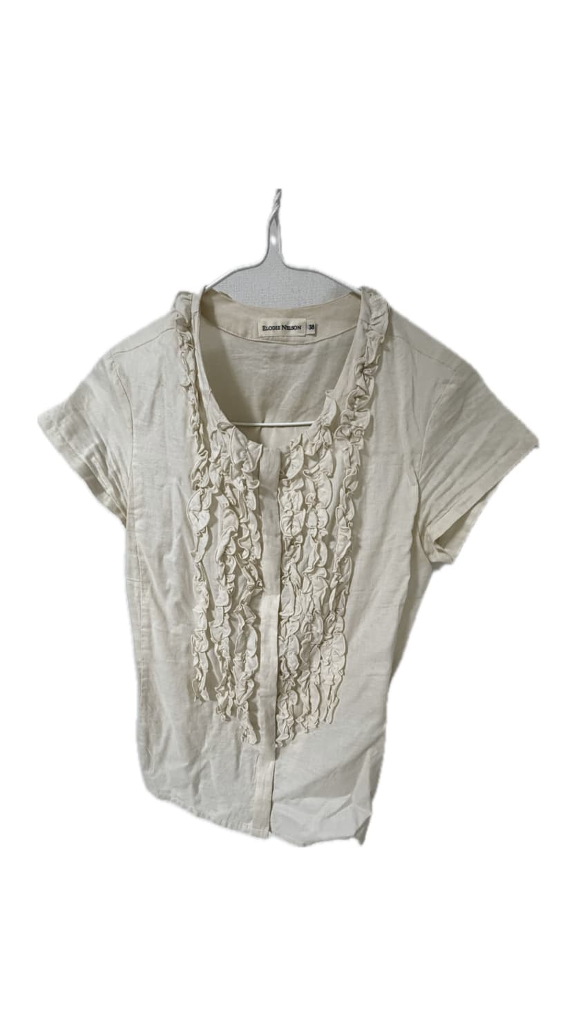 빈티지 반팔 프릴 블라우스 상품이미지1