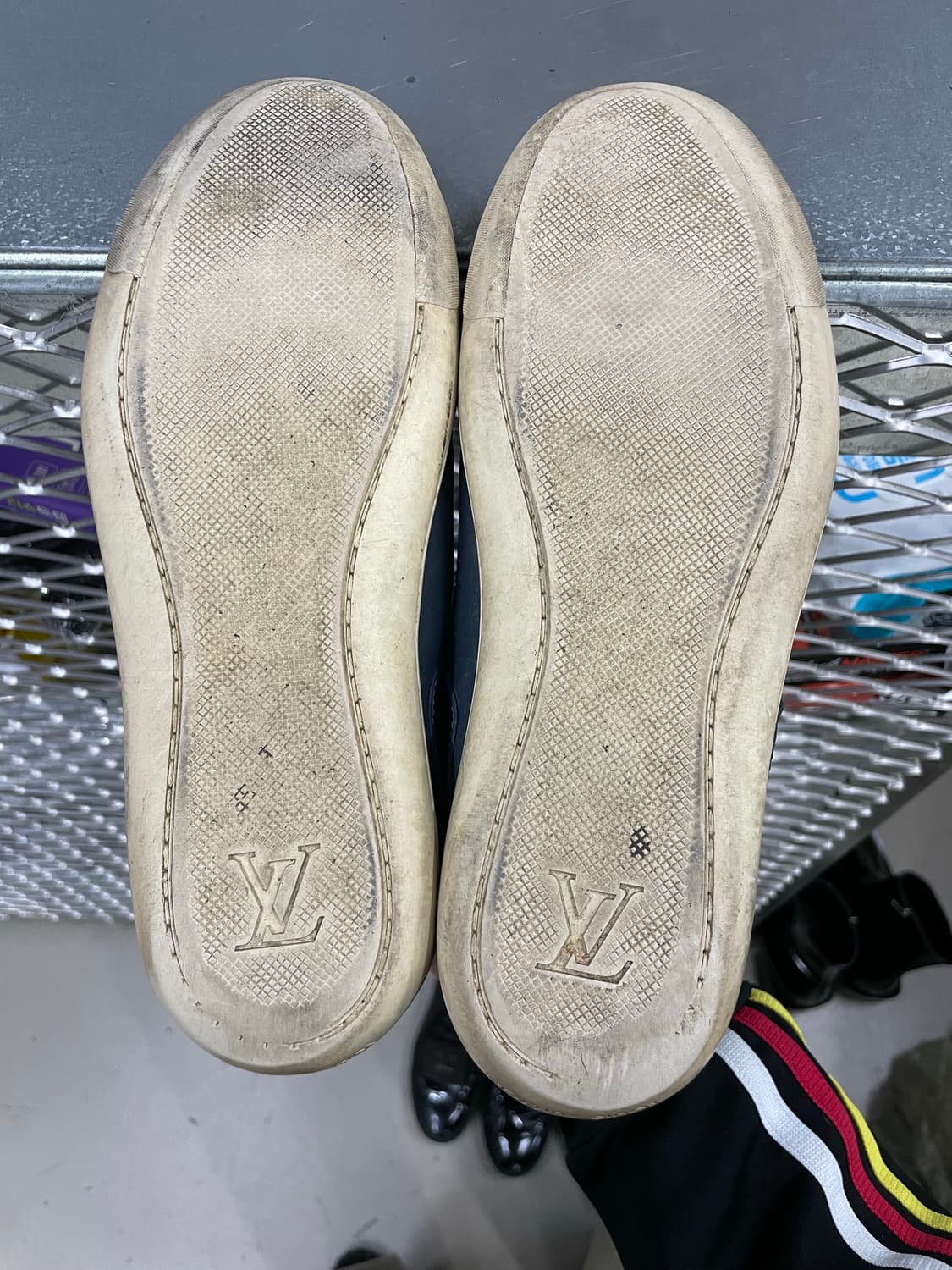 루이비통 레이스업 블루 레더 스니커즈 7.5 (gr-4679) 상품이미지6