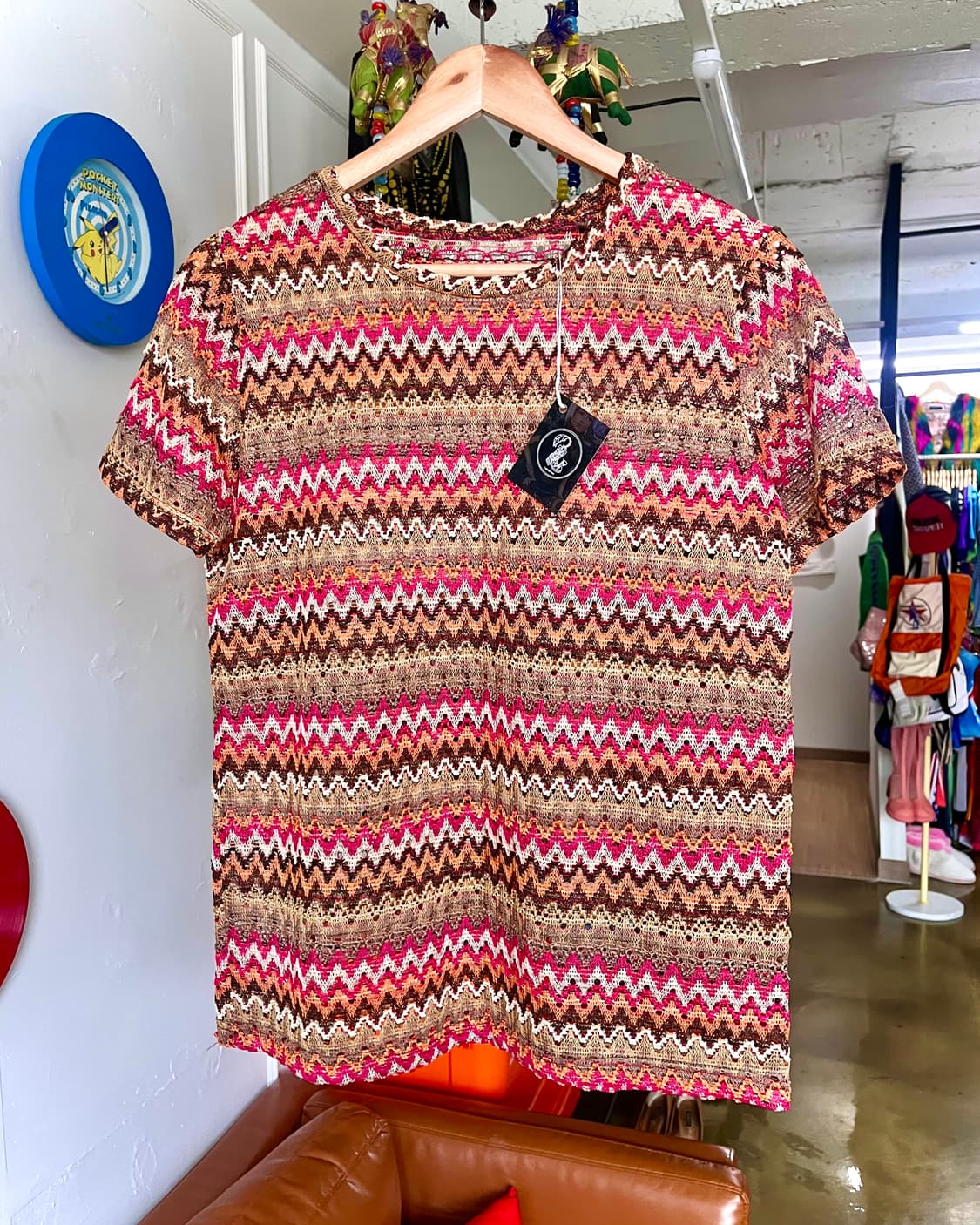 JPN Vintage Mixed Pattern Summer Knit 상품이미지3