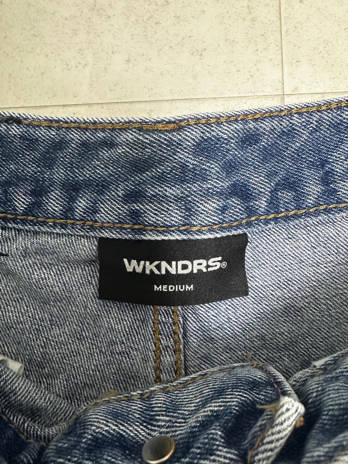 위캔더스 데님 쇼츠 상품이미지4