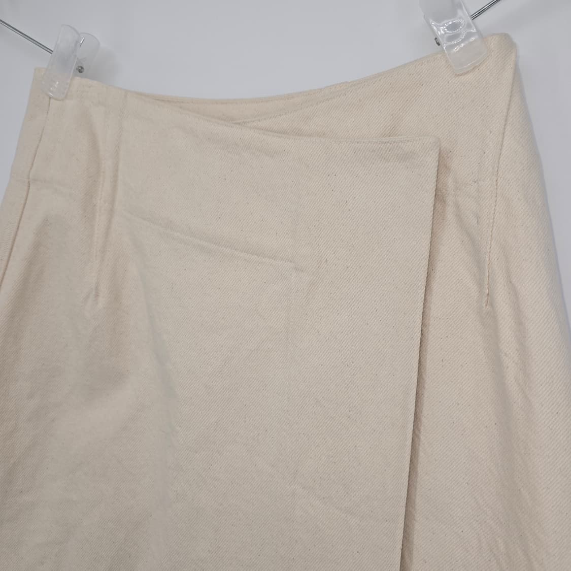 DIVE 베이지 랩 스커트 미디 청스커트 S 상품이미지8