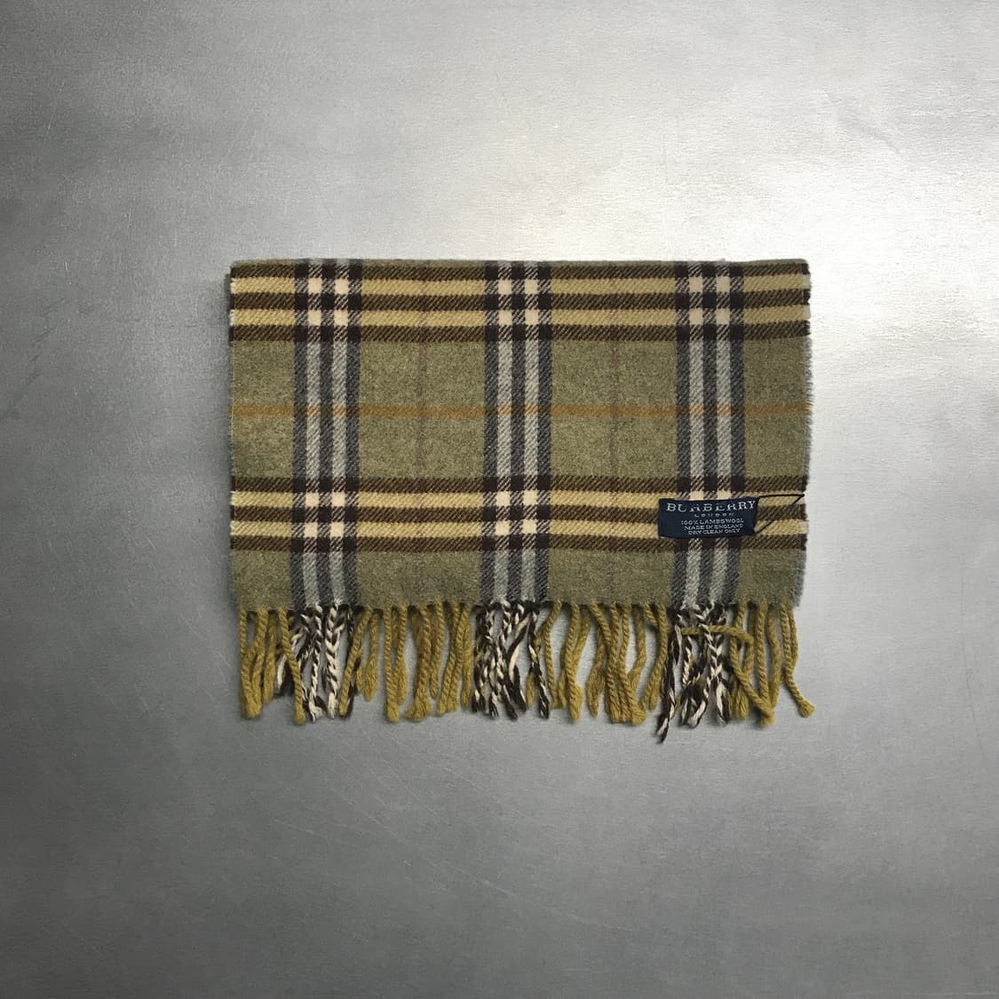 버버리 정품 램스울 머플러 그린 상품이미지2
