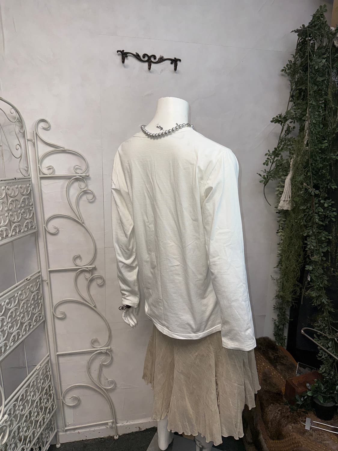 White patch honey bee cotton sleeve 상품이미지6