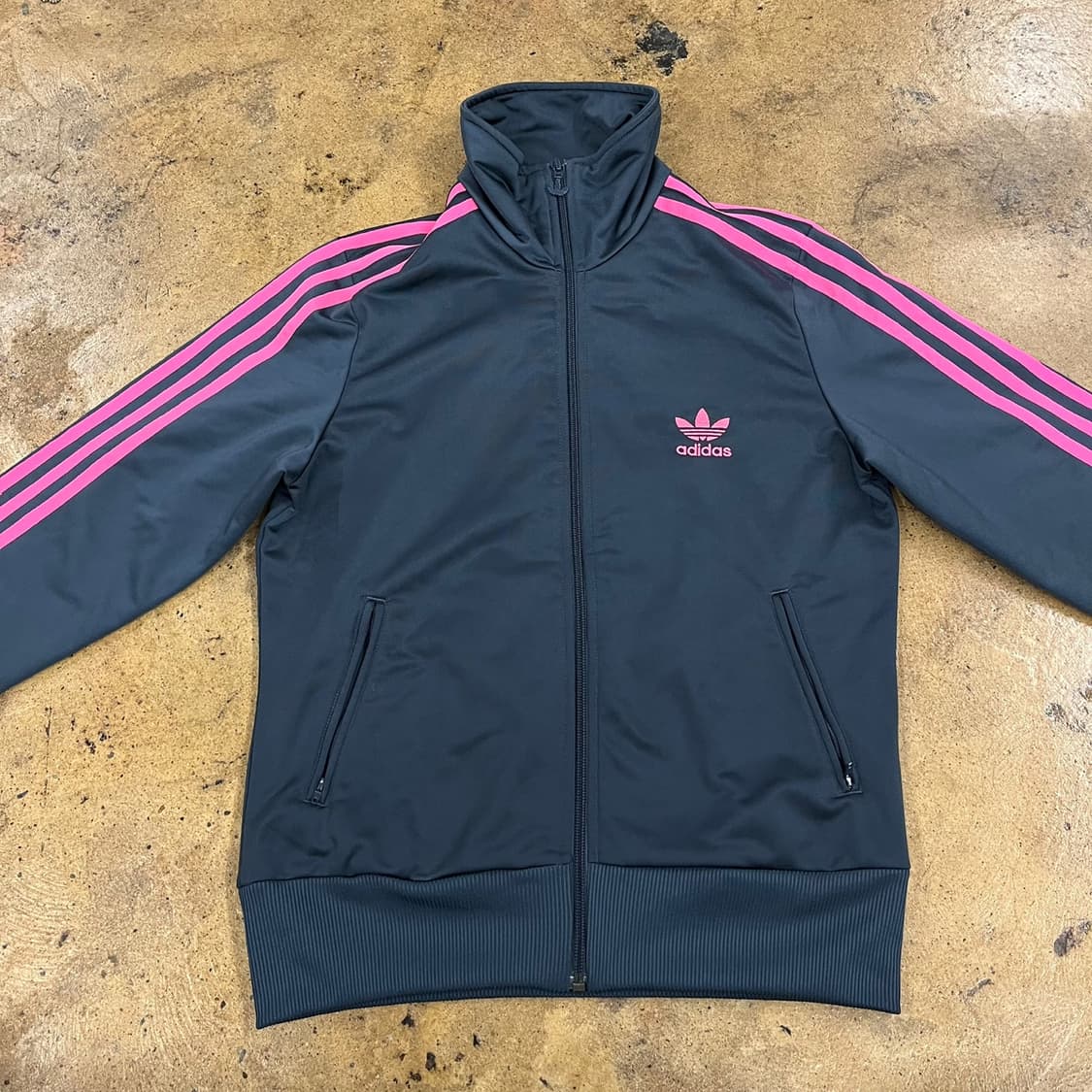 [정품/100] 아디다스 블랙 핑크 삼선 트랙탑 져지 b19 상품이미지3
