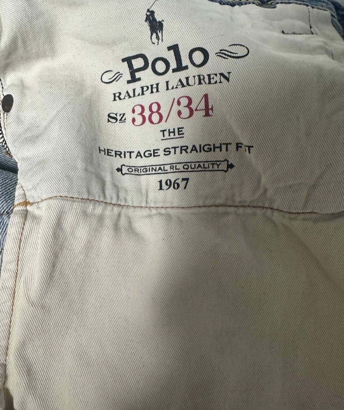 38/34 폴로 랄프로렌 헤리티지 하바나 청바지 상품이미지4
