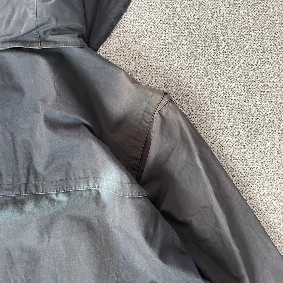 버버리 후드 코트 블랙 상품이미지4