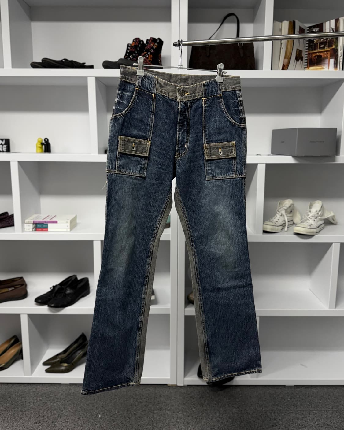 빈티지 패널 데님 팬츠 상품이미지1