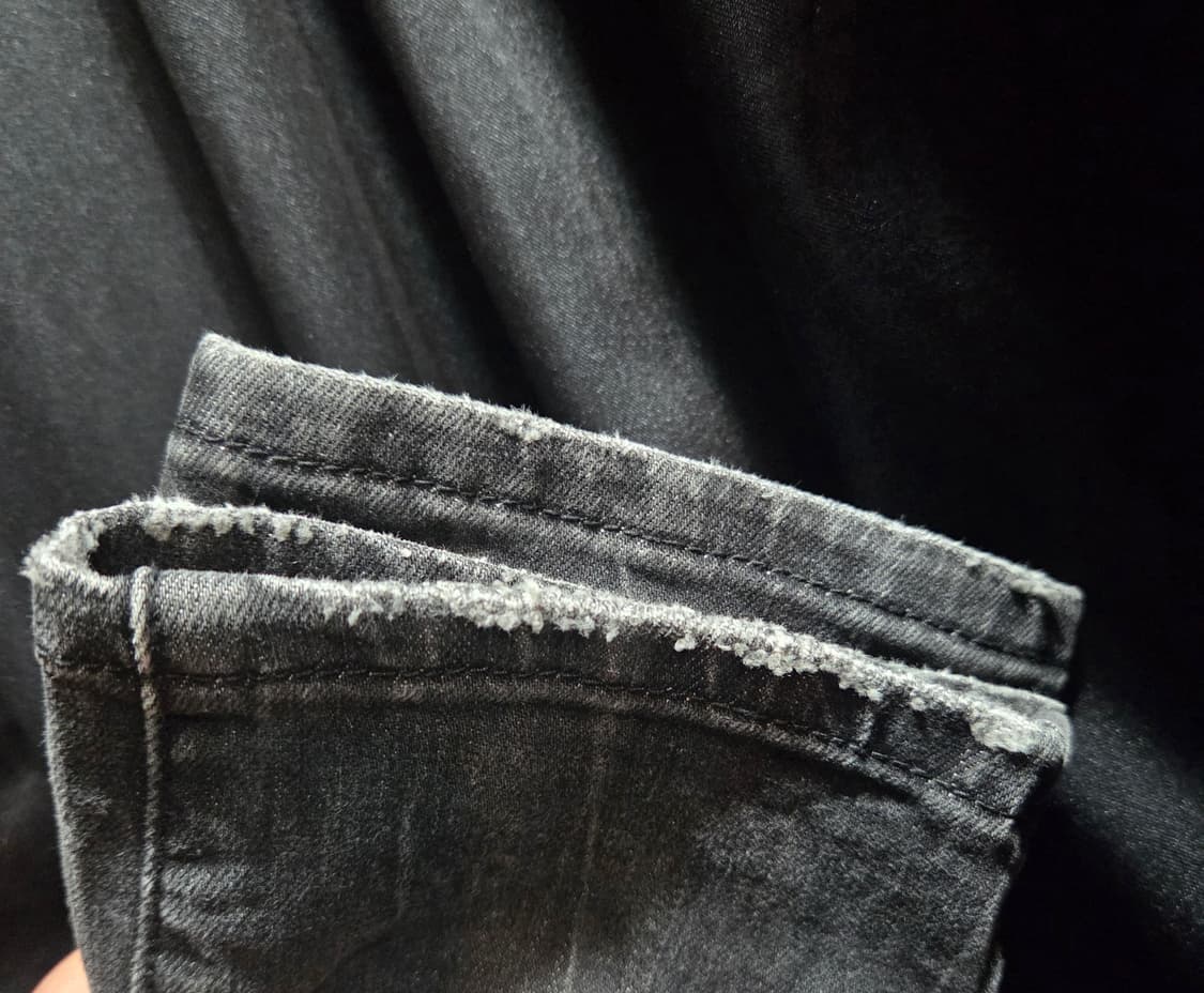 필립플레인 블랙 데님 바이커진 상품이미지8