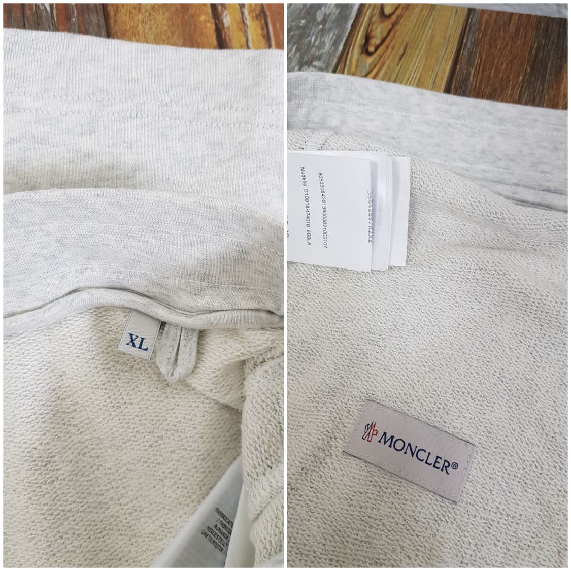 [xl/정품] 몽클레어 삼선 코튼 숏팬츠 그레이 상품이미지8