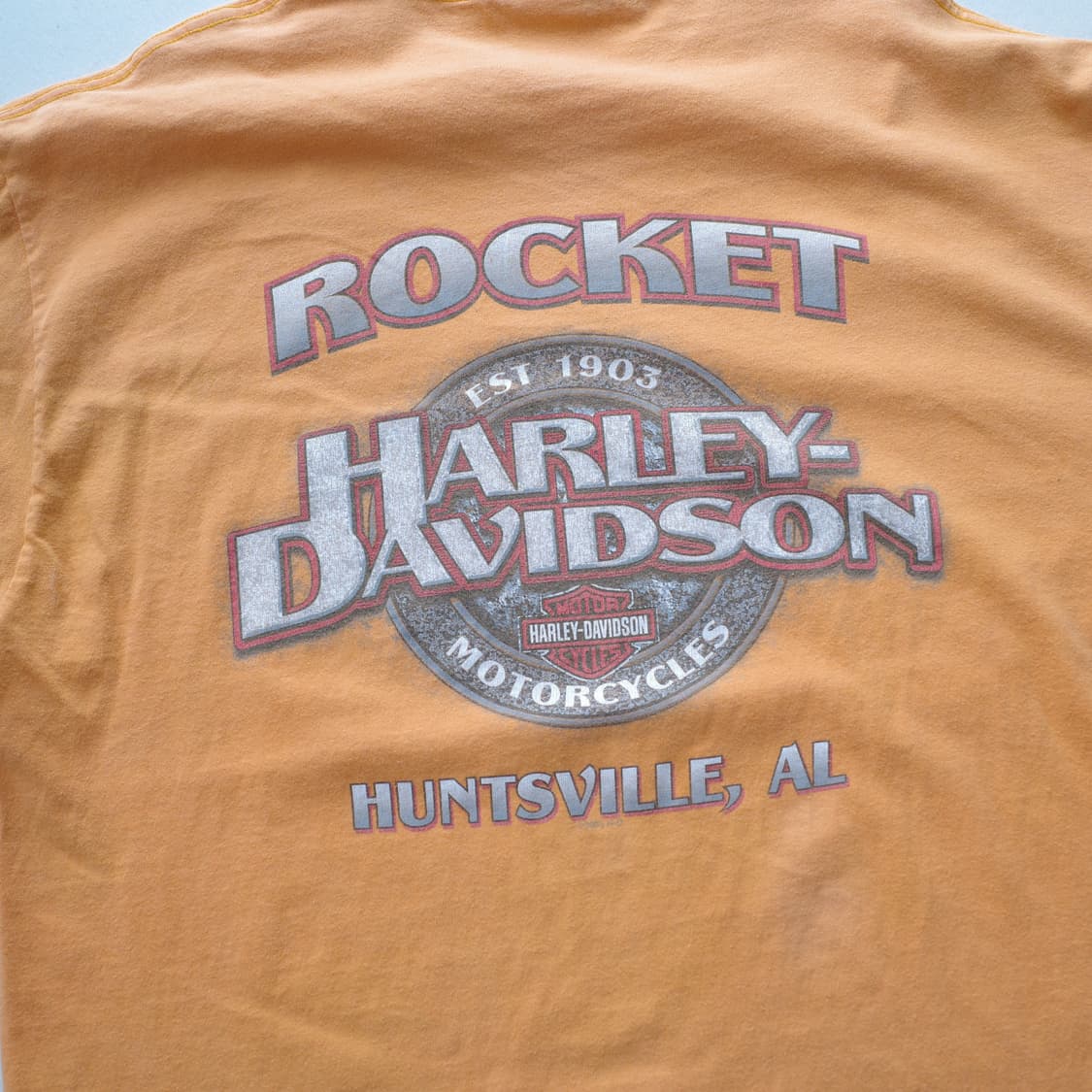 07년 할리데이비슨 앵무새 오렌지 티셔츠 상품이미지7