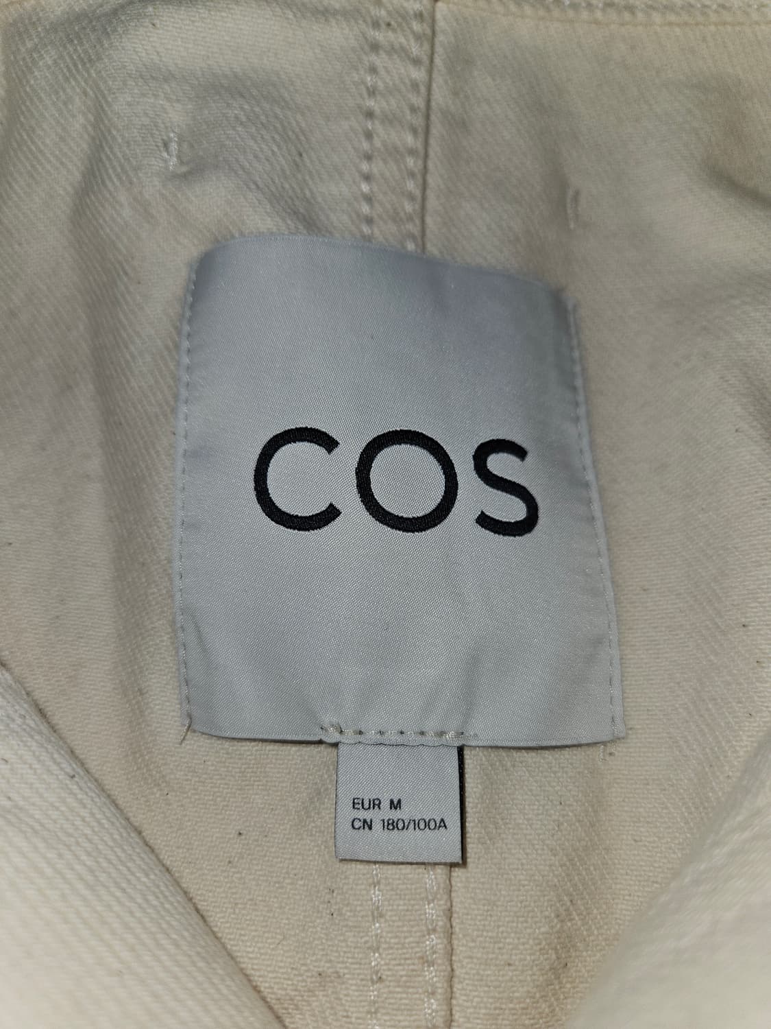 코스 COS 유틸리티 데님 테일러링 트러커 워크자켓 크림 M 상품이미지2