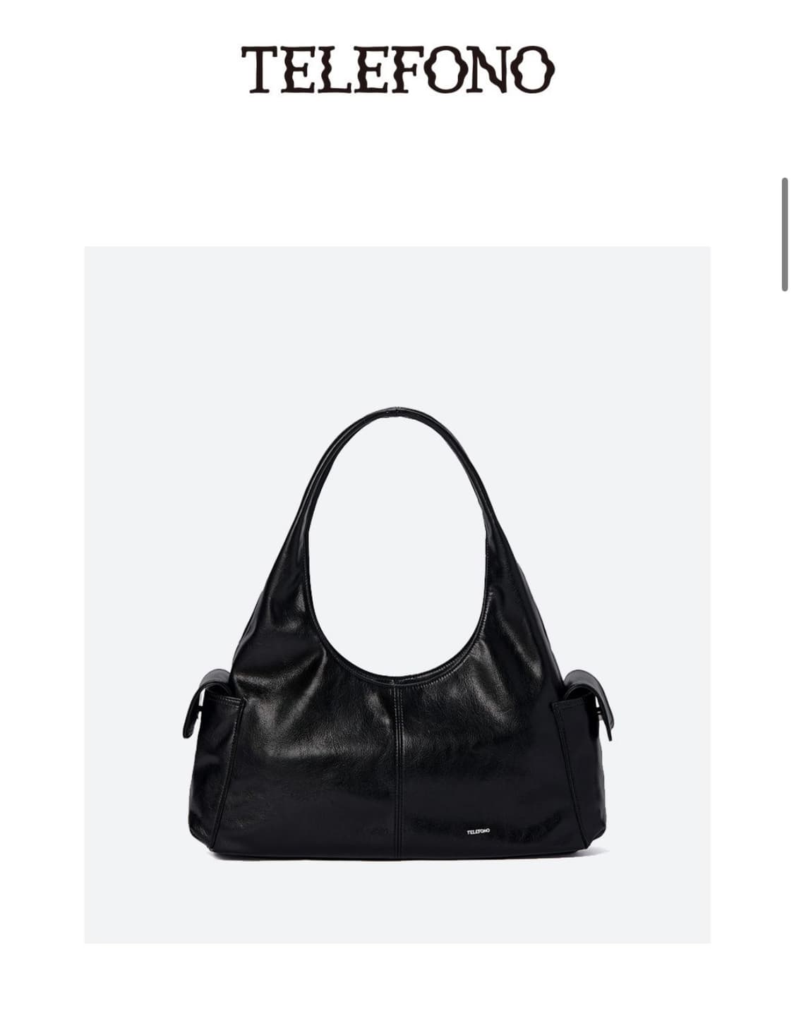 텔레포노 Pocket Hobo Bag 블랙 상품이미지1
