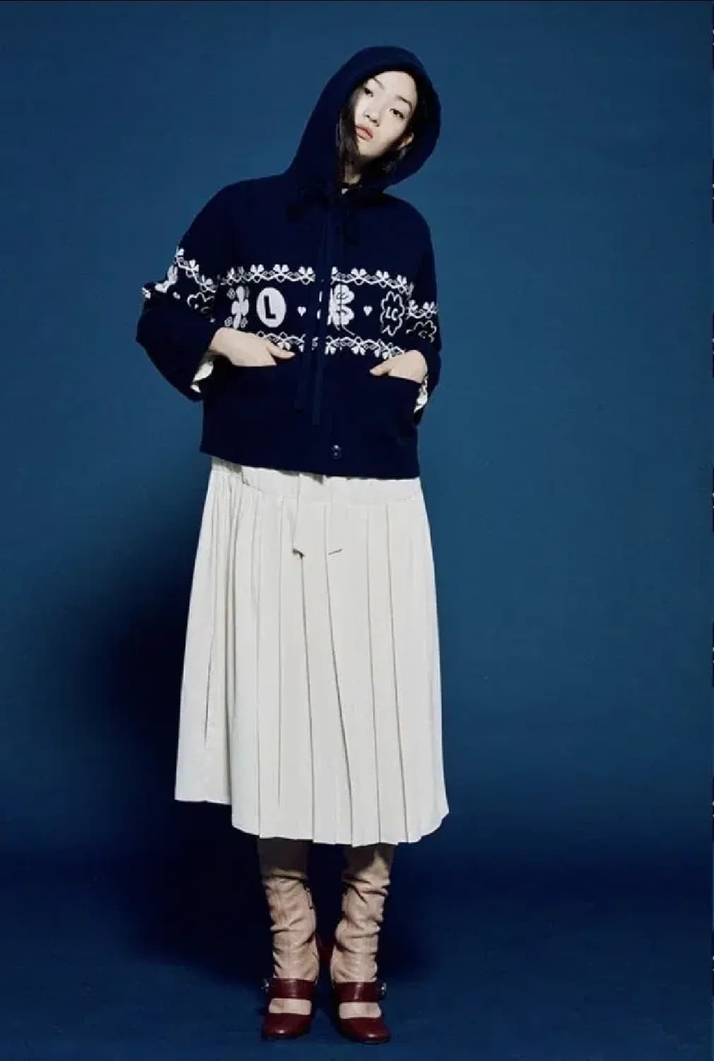 여성 free 럭키슈에뜨 후드 가디건 상품이미지1