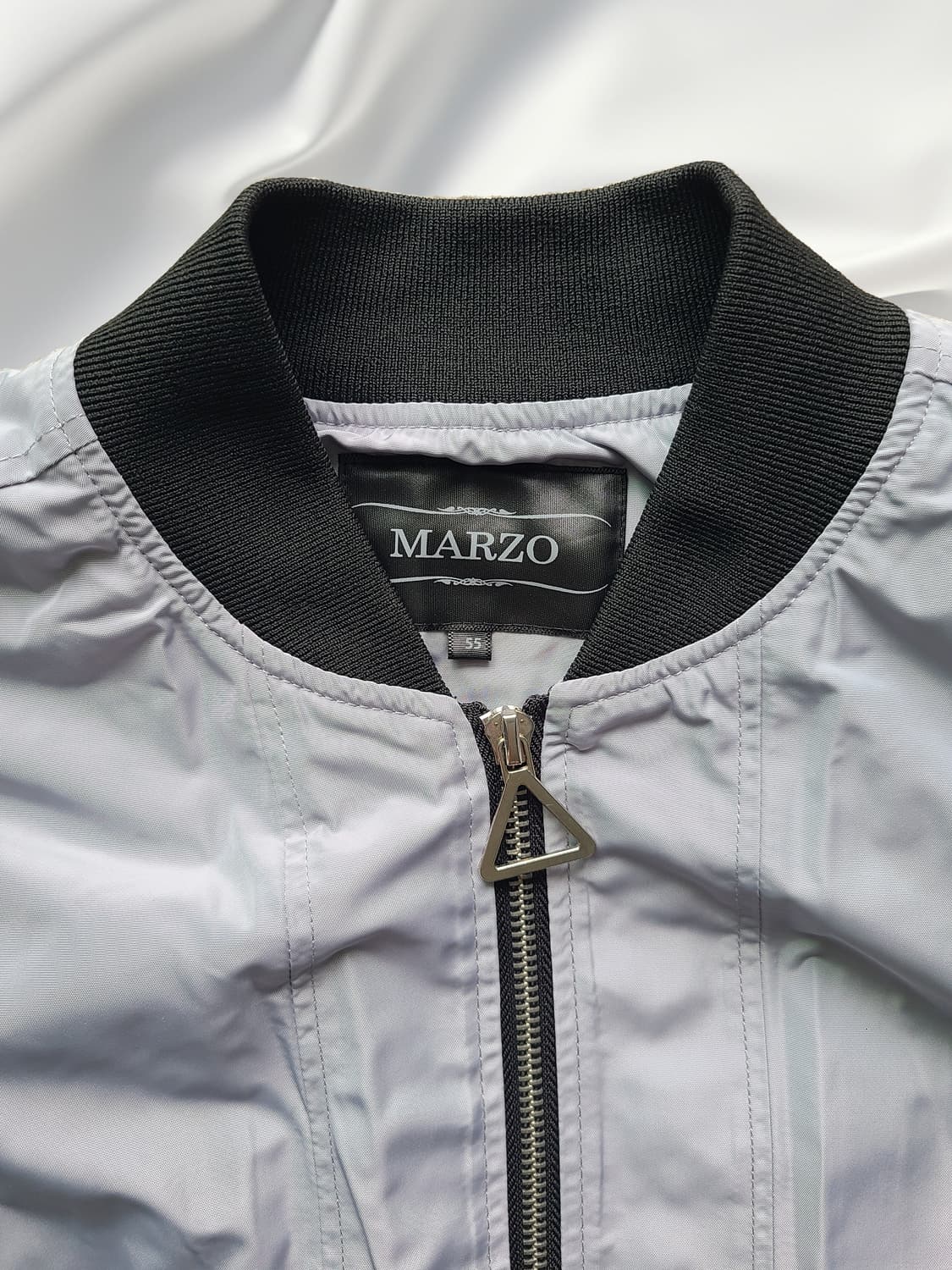 MARZO 그레이 스카이블루 롱 MA-1 점퍼 상품이미지2
