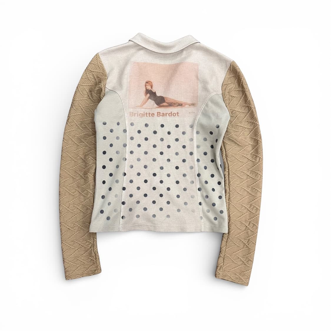 Beige Angel Dot Zip-Up 상품이미지6