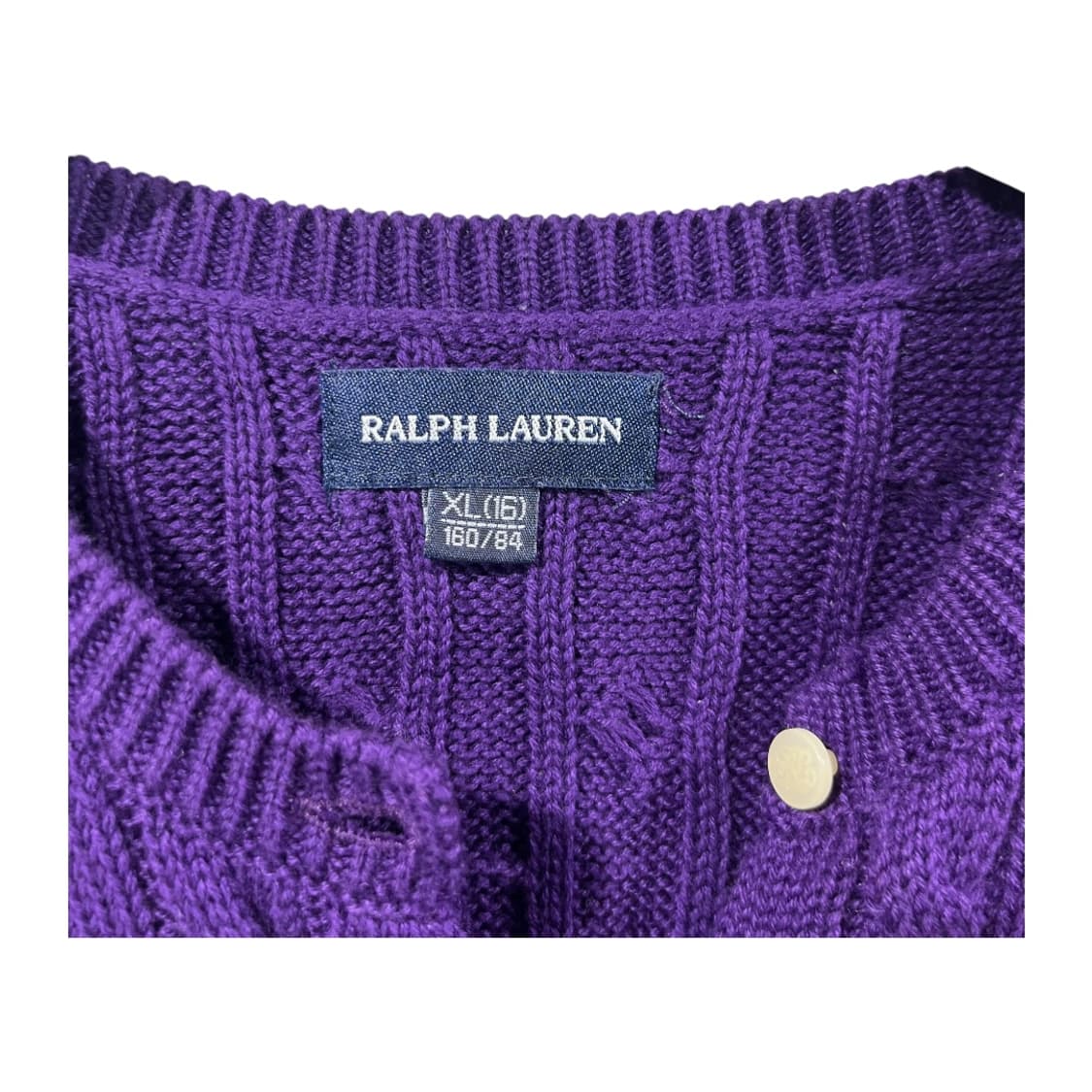 [POLO] 폴로랄프로렌 프릴 꽈배기 니트 가디건 상품이미지4