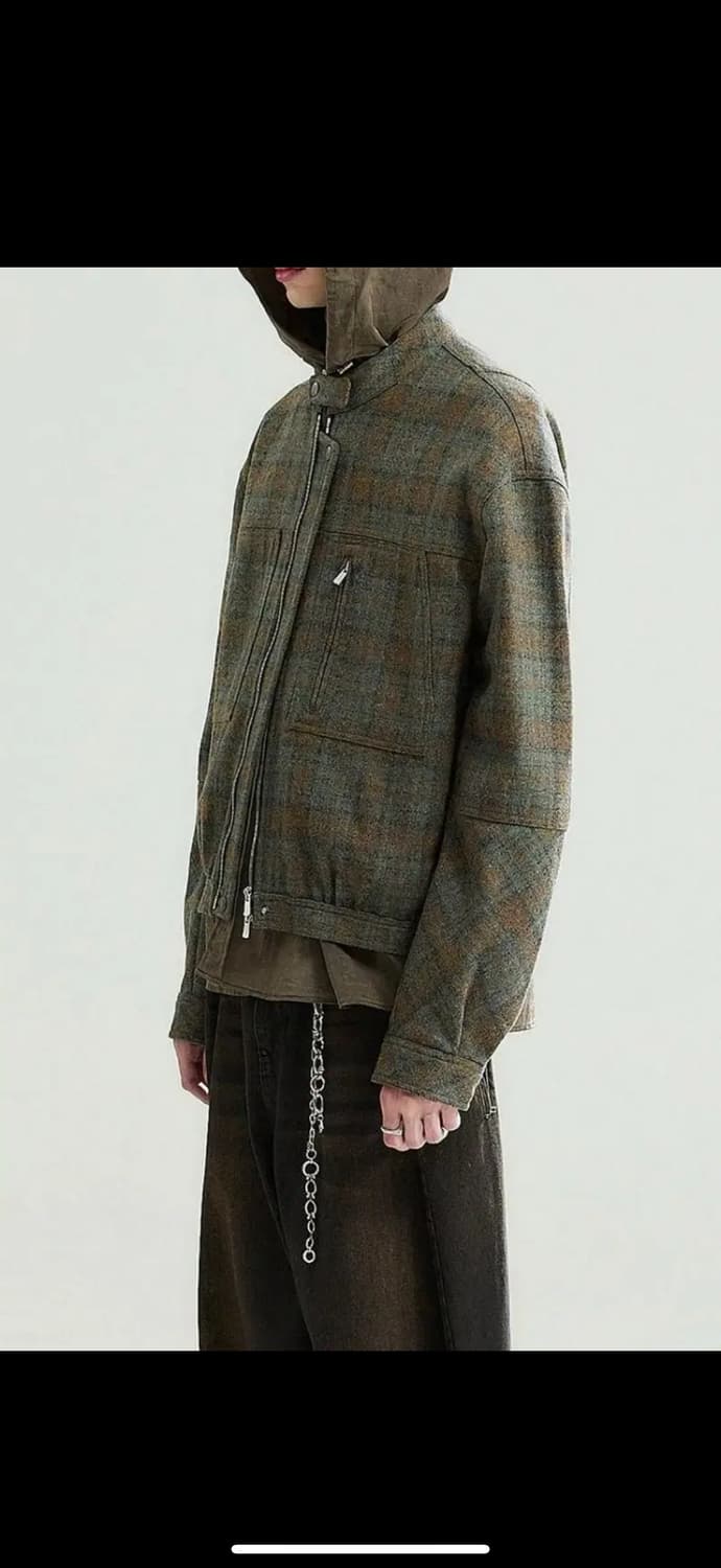 알렌느 울 체크 카펜터 상품이미지1