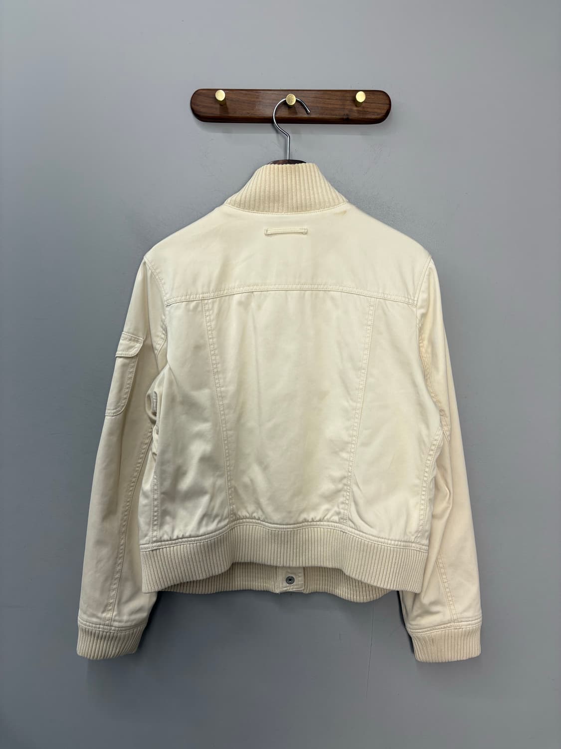 GAP 빈티지 아이보리 버튼 봄버자켓 A3271 상품이미지5