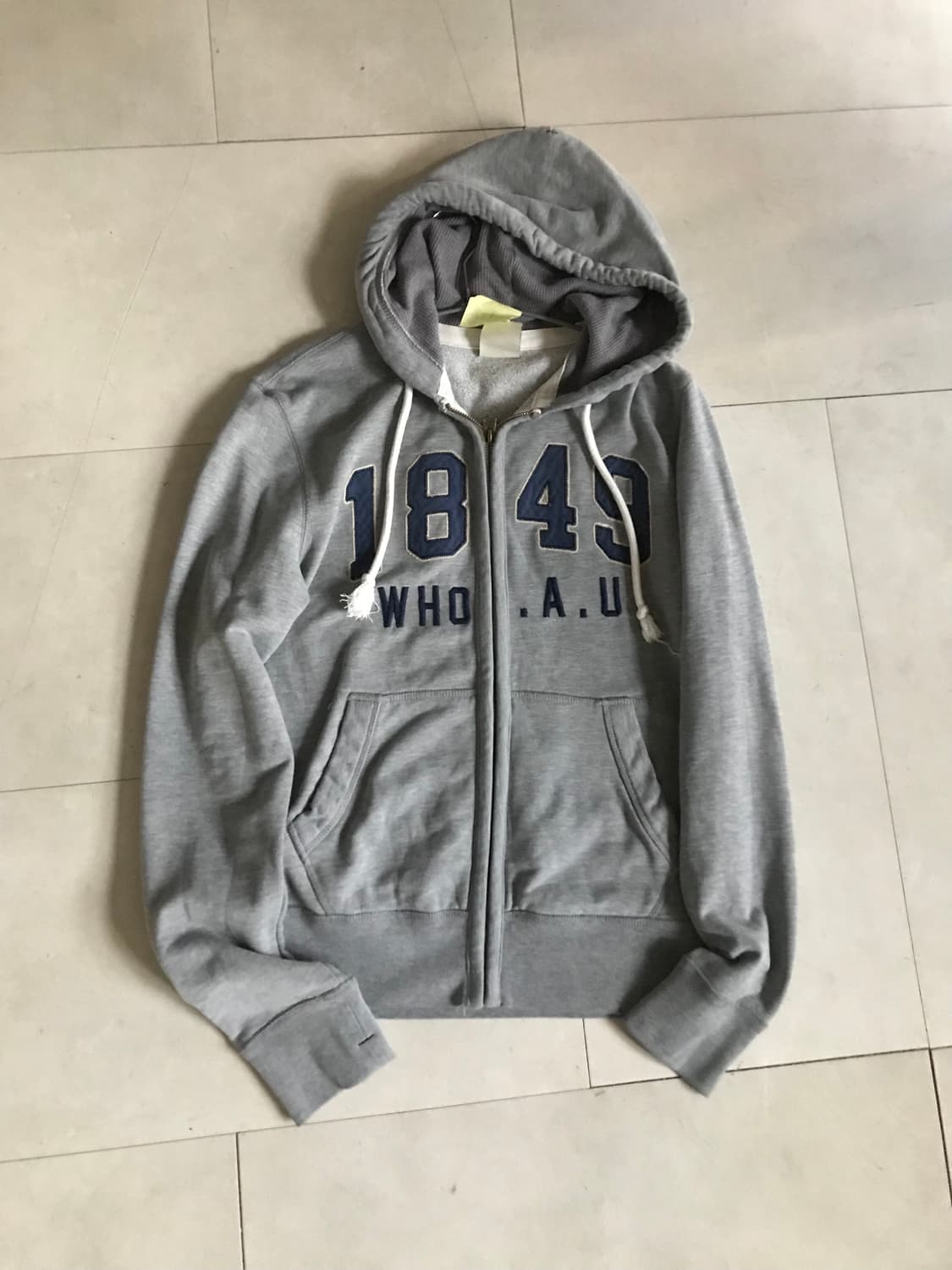 후아유 그레이 후드집업 상품이미지8