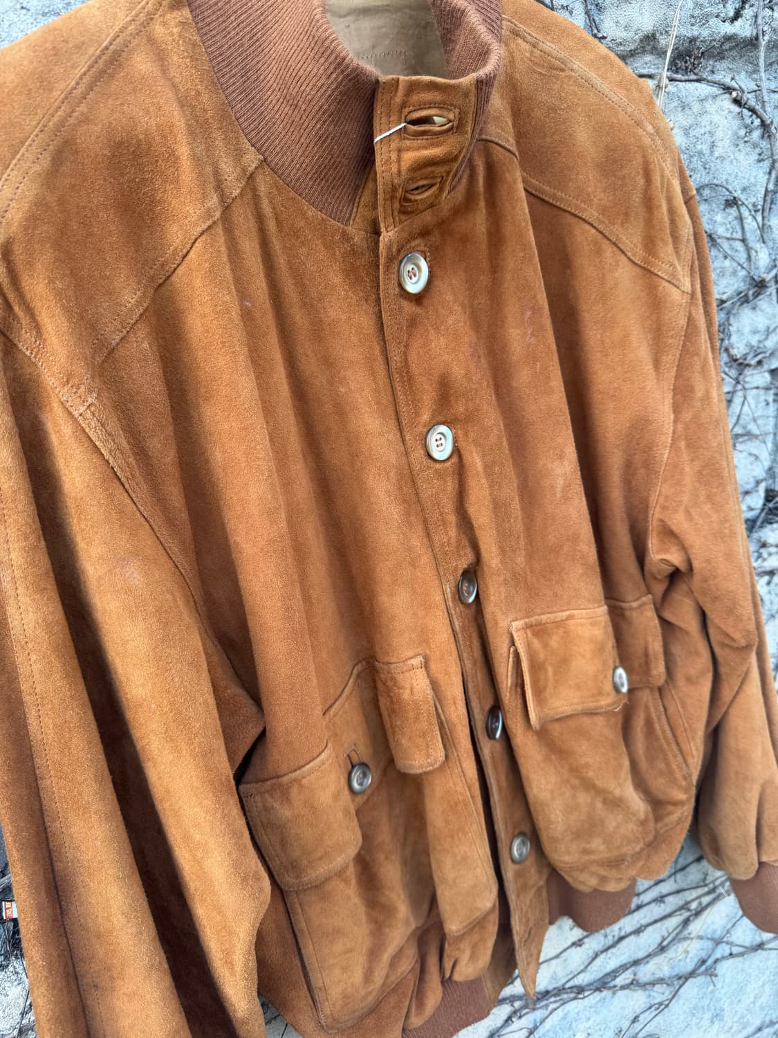 미군 a-1 스타일 빈티지 양가죽 스웨이드 자켓 상품이미지5